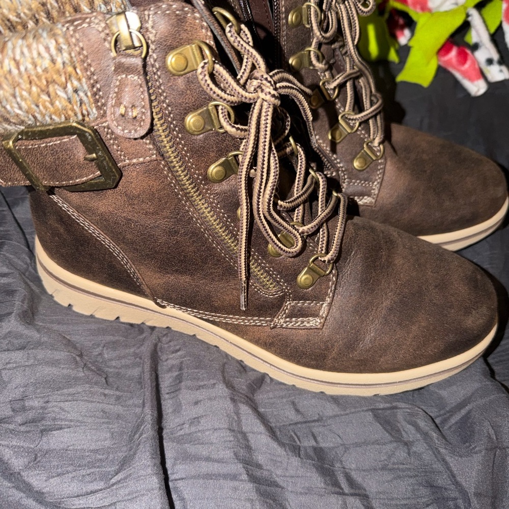 Cliffs by WHITE MOUNTAIN Dark Brown Ankle Booties